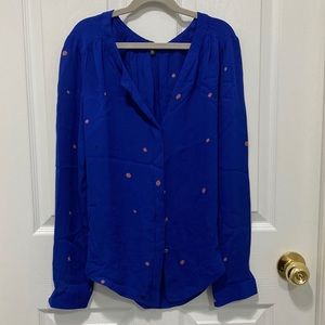 100% silk blouse from Aritzia